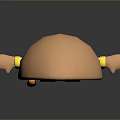 Egg Shaped Game and Movie Character With Glasses Smiling Face Yellow Bow Tie and Cane