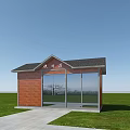 Multiple Detached Villas With Green Lawn Driveways And Various Exterior Designs