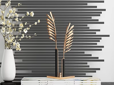 Modern Ornaments Metal Wings 3d model