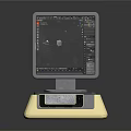 Professional Electronic Testing Device With Digital Display Screen And Stable Beige Base