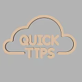 Golden Cloud Shaped Metallic Hanging Decor with QUICK TIPS Lettering for Home Decoration