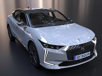 White Modern SUV with Sleek Body Design LED Headlights and Stylish Exterior 3d model