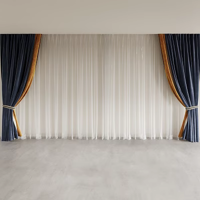 Curtain Roman Curtain Gauze Curtain Living Room Curtain Bedroom Curtain Study Room Curtain 3d model