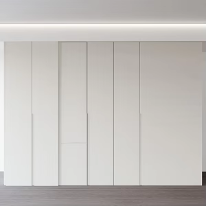 Cream Style Wardrobe Cabinet 3d model