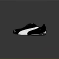 Puma Black And White Casual Sneakers With Logo And Sporty Design