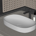 Modern wash basin 3d model