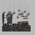 Modern Bar Front Desk 3d model