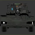 Military Tank Featuring Camouflage Coating Heavy Armor Main Cannon And Tracked Chassis