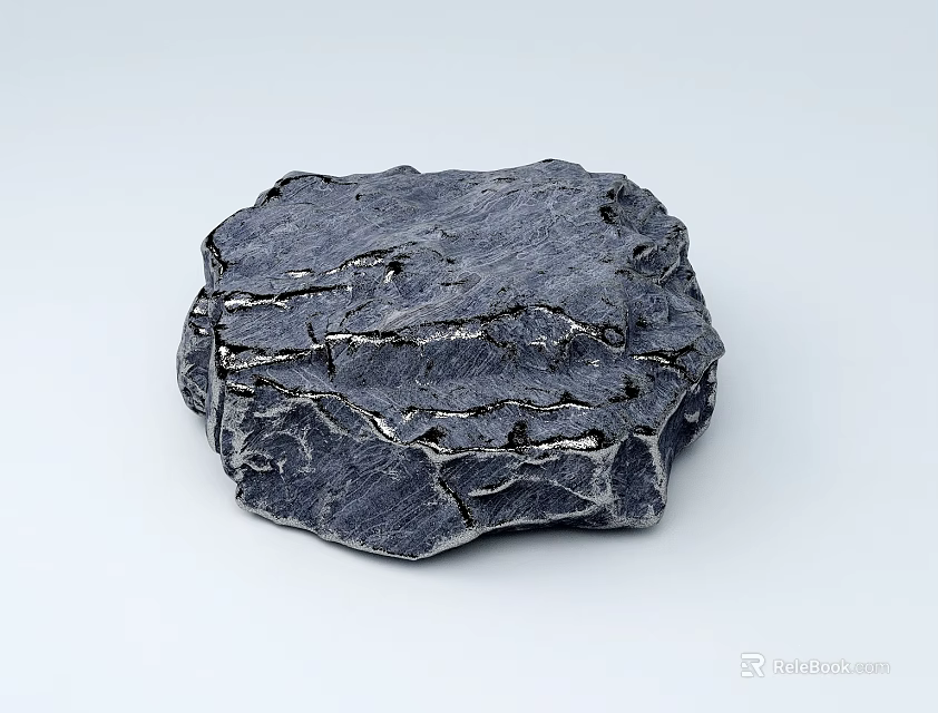 Stone Wood Decorative Accent With Natural Rustic Texture And Handmade Design For Home Interior Decor 3d model 