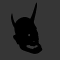 Black Horned Hat With Metallic Shine And Distinctive Stylish Design For Fashion