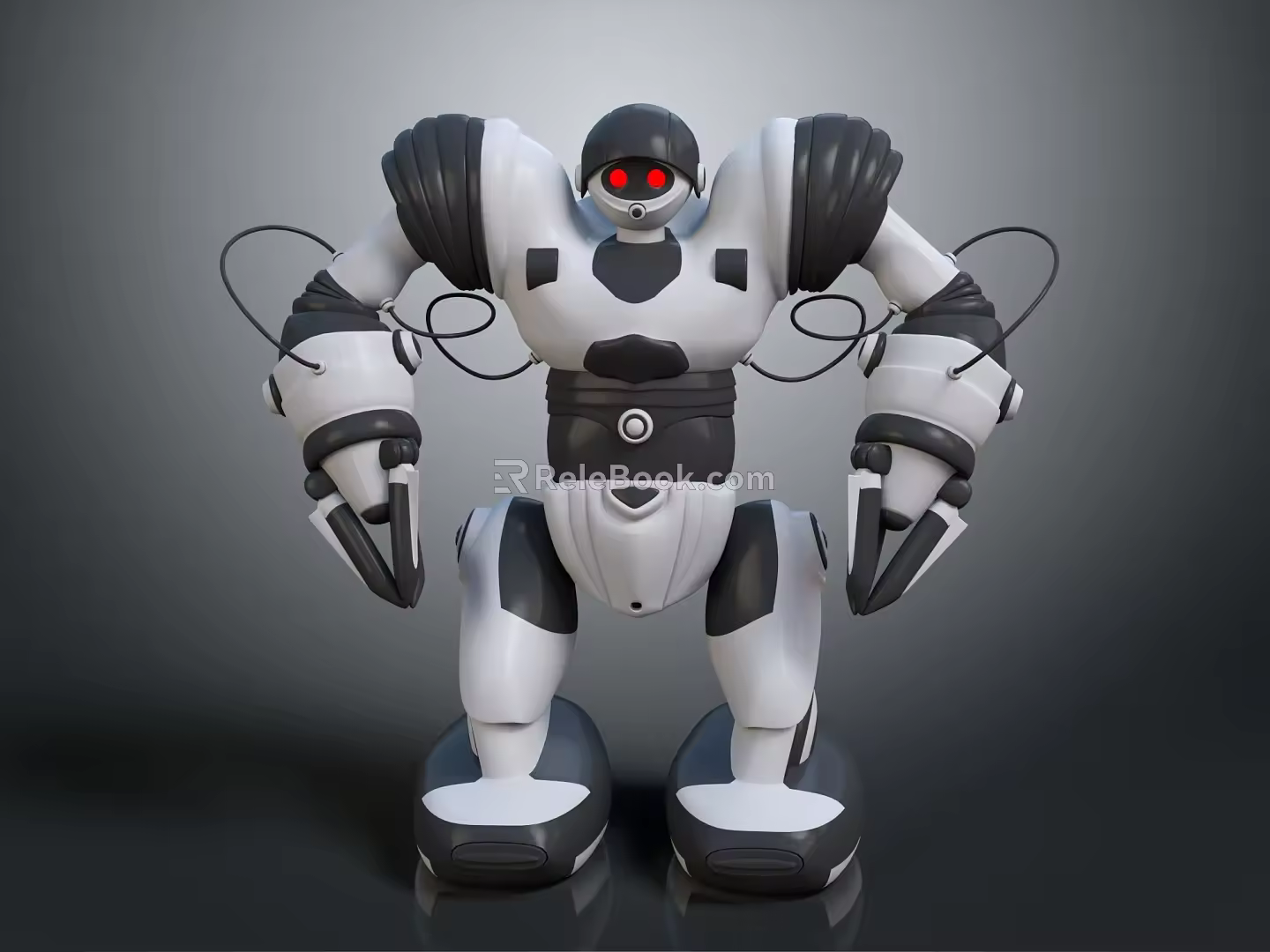 Modern robot toy sci-fi robot 3d model