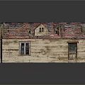 Wooden House With Red Tiled Roof Wooden Exterior Windows And Door Design