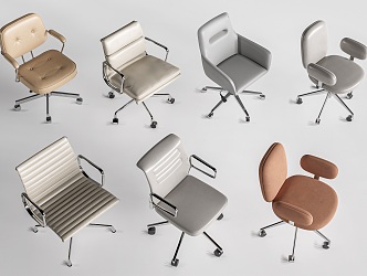 Office Chair Leisure Chair Computer Chair Swivel Chair 3d model