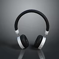 Computer Headphones with Black and White Sleek Over Ear Design for Modern Users