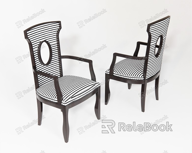 New Chinese Dining Chair Leisure Chair Chair Armrest Chair model