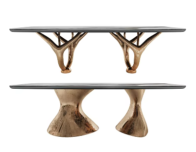 Modern dining table 3d model