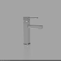 Modern Silver Metal Faucet With Sleek Design For Bathroom Or Kitchen Use