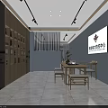 Modern SPA Sauna Interior With Wooden Shelves Massage Bed And Marble Floor