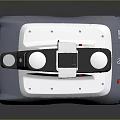 Modern U2 Robot Vehicle Featuring Metallic Body Four Wheels And Camera On Top
