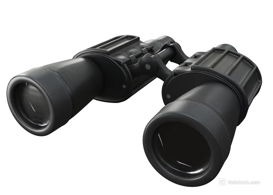 High Quality Black Binoculars Portable For Outdoor Activities And Wildlife Viewing 3d model 