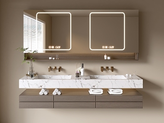 Modern Bathroom Cabinet Bathroom Basin Bathroom Ornaments 3d model