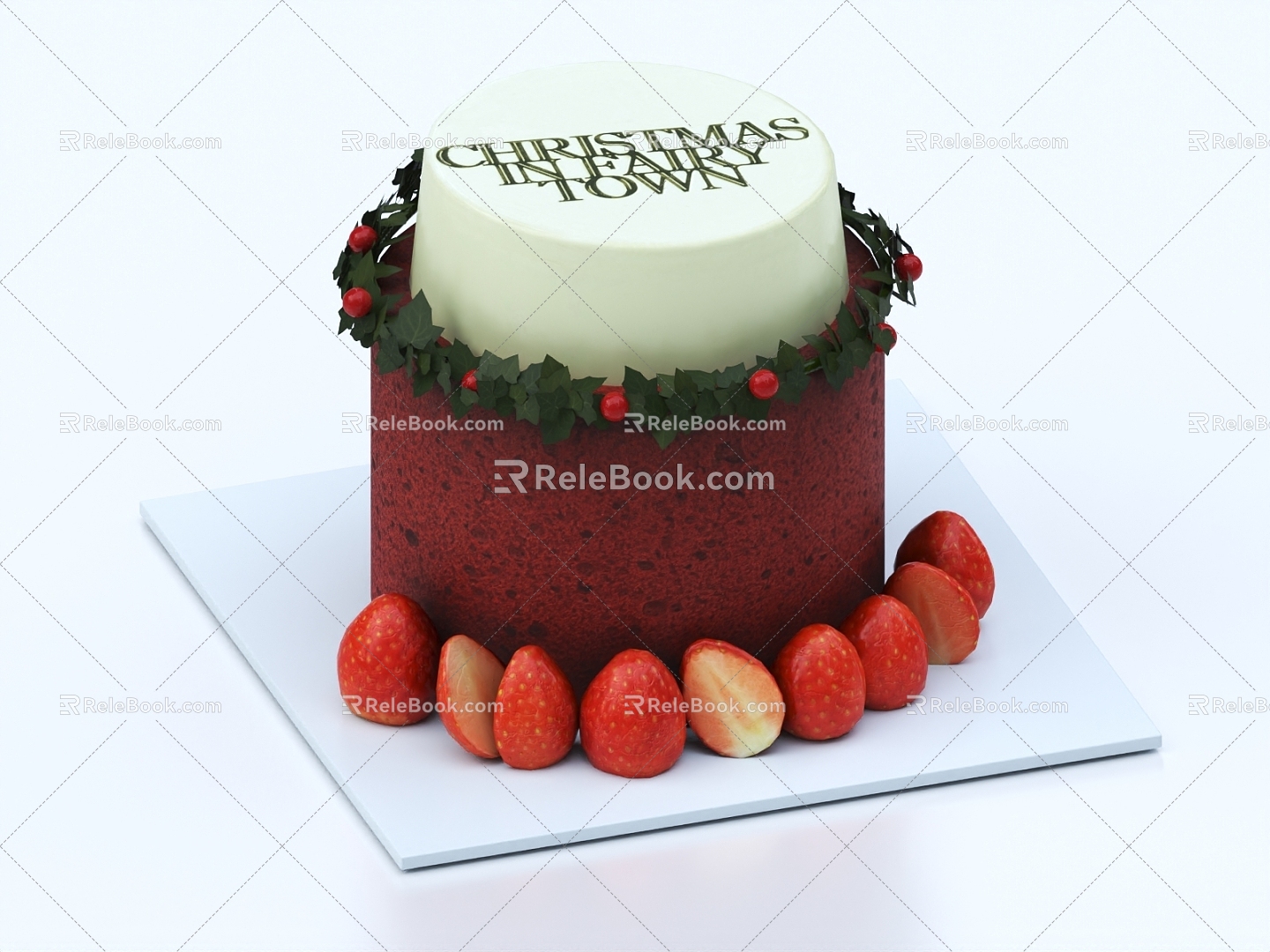 Chocolate Cake Cake Birthday Cake Cream Cake Food Cake Mousse Fruit Cake 3d model