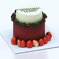 Chocolate Cake Cake Birthday Cake Cream Cake Food Cake Mousse Fruit Cake 3d model