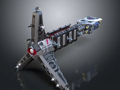 Space Probe Model Featuring Mechanical Arm Solar Panels And Navigation Sensors 3d model
