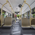3D Model of Bus Car Interior 3d model