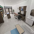 Modern Digital Store Interior With Electronics Display Shelves Phones Computers And Accessories