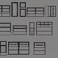 Windows casement window sliding window bay window floor-to-ceiling window 3d model