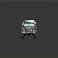 Camouflage Military Tank With Armored Structure And Rotating Turret Design