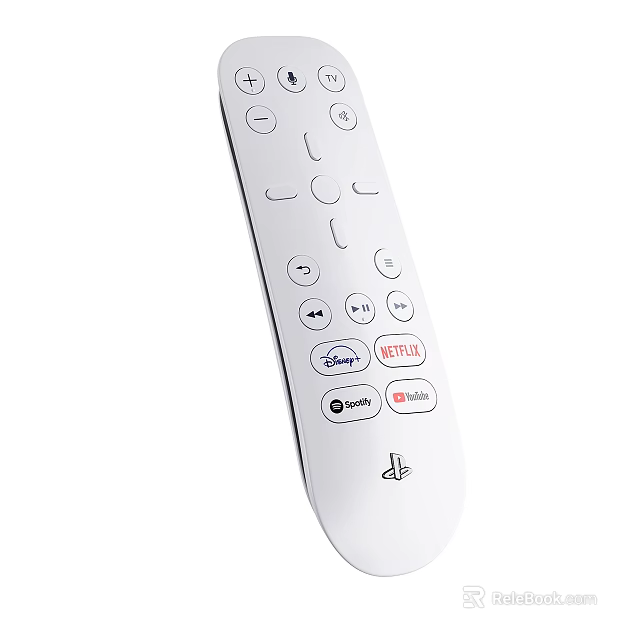 Digital Streaming Remote Control With Disney Plus Netflix Spotify YouTube Buttons Smart Home Entertainment Accessory 3d model 