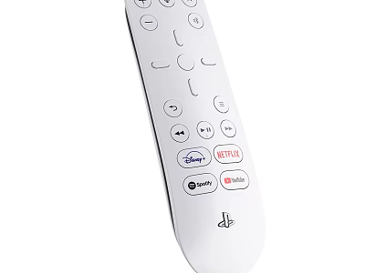 Digital Streaming Remote Control With Disney Plus Netflix Spotify YouTube Buttons Smart Home Entertainment Accessory 3d model