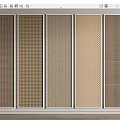 Various Textured Wall Panels In Different Colors Displayed Side By Side For Interior Design 3d model