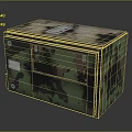 Camouflage Cargo Box With Metal Latches Blue Label And Secure Storage Design