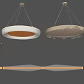 New Chinese Chandelier Combination Chandelier 3d model