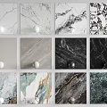 Various Design Wall Panels With Marble Textures For Home Interior Decoration 3d model