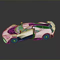 Silver Sports Car With Streamlined Design Black Accents And Aerodynamic Body