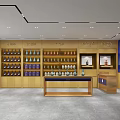 Liquor and Tobacco Store Interior Featuring Shelves Display Cabinets Alcohol And Tobacco Products