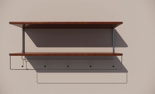 Modern Wall Shelf Storage Rack 3d model