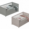 Modern Children's Bed Crib 3d model