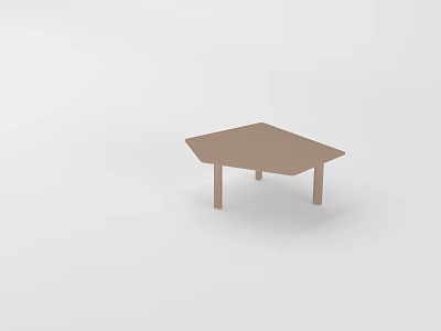 Modern metal coffee table 3d model Modern metal coffee table 3d model