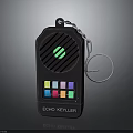 Echo Keyller Device With Black Design Green Logo Colorful Buttons And Key Ring