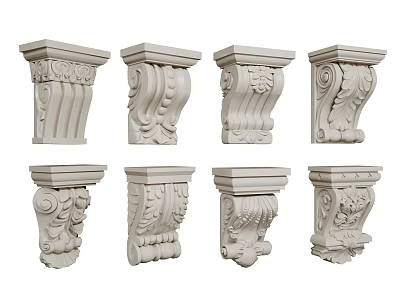 French stigma carved stigma Roman stigma gypsum stigma 3d model