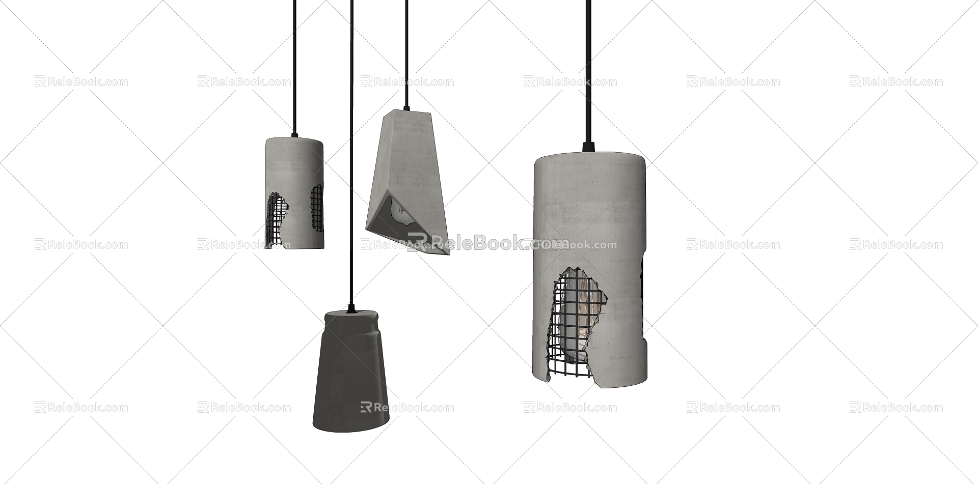 Industrial LOFT Chandelier Iron Chandelier 3d model