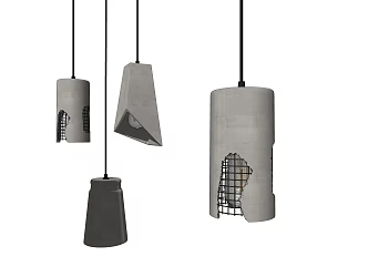Industrial LOFT Chandelier Iron Chandelier 3d model