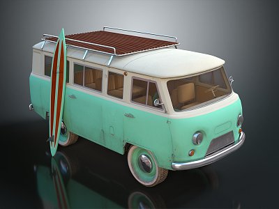 Airport Bus Modern Bus Metro Bus Mini Bus 3d model