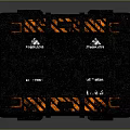 Sturdy Black Hard Cases With Orange Stripes And Metal Latches For Equipment Storage