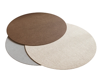 Round carpet 3d model